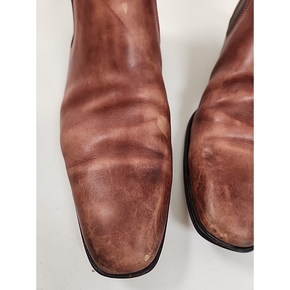 PAUL EVANS Men's Brown Leather Chelsea Boots 13 Made In Naples Italy Brown $559 - Picture 10 of 13